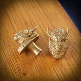 Bison (European) Brass Drawer Handle