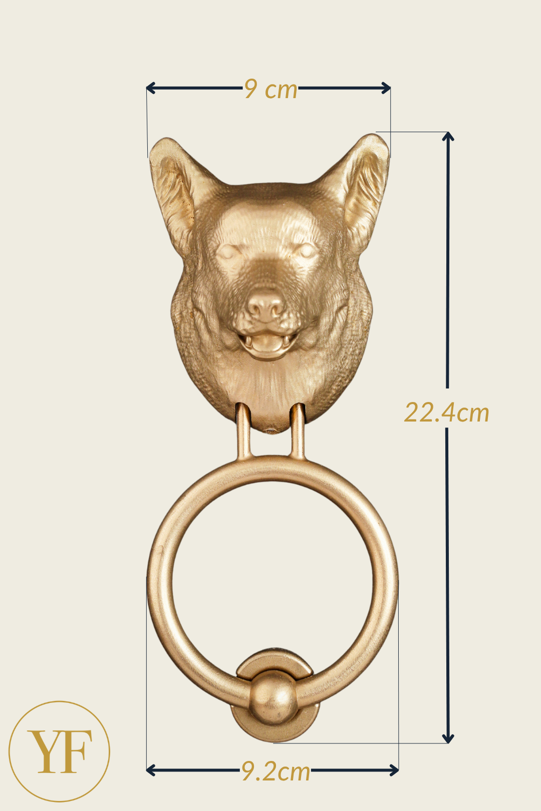 Welsh Pembrokeshire Corgi Door Knocker