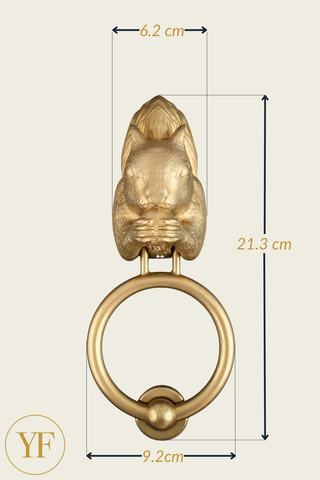 Grey Squirrel Door Knocker