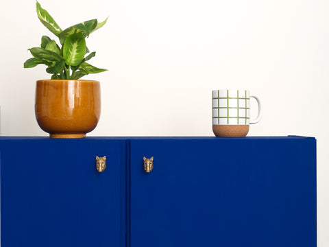 Boar Brass Drawer Handle