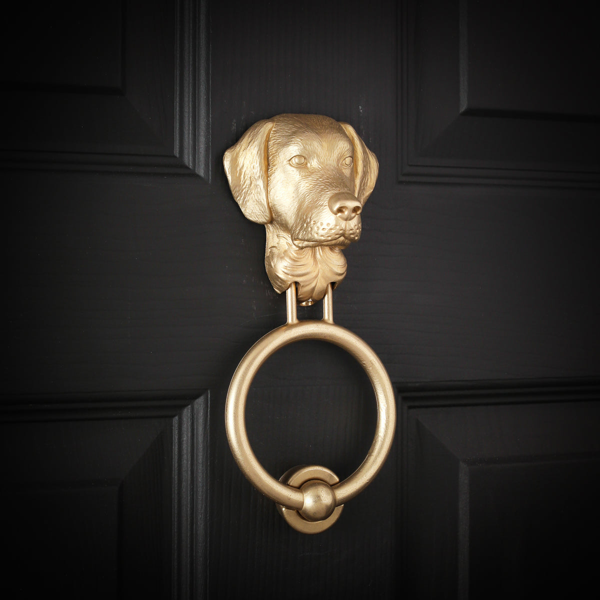 Labrador Brass Door Knocker