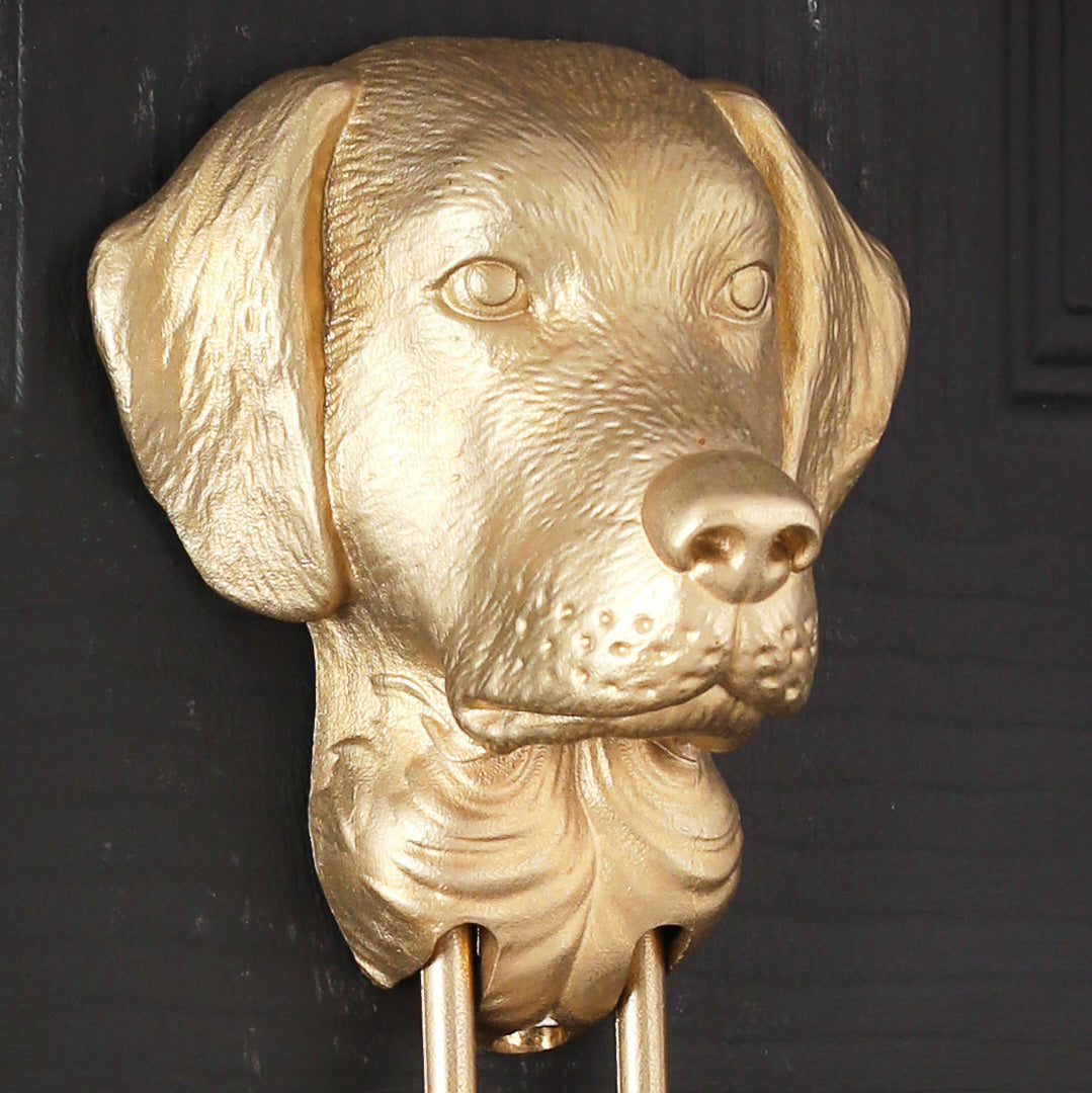 Labrador Brass Door Knocker