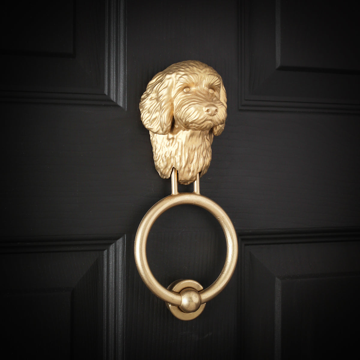Cockapoo Brass Door Knocker