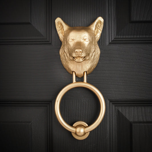 Welsh Pembrokeshire Corgi Door Knocker