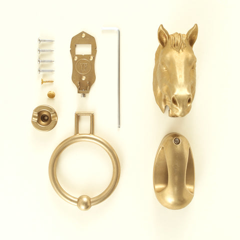 Horse Head Brass Door Knocker