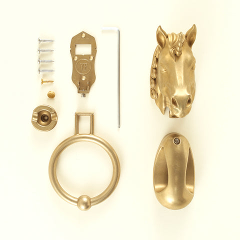 Magical Unicorn Brass Door Knocker