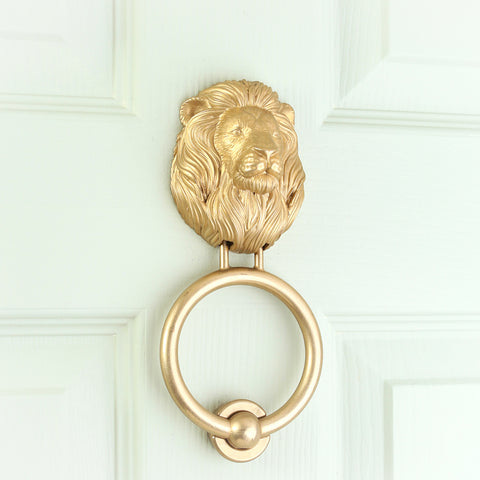 Lion Head Door Knocker