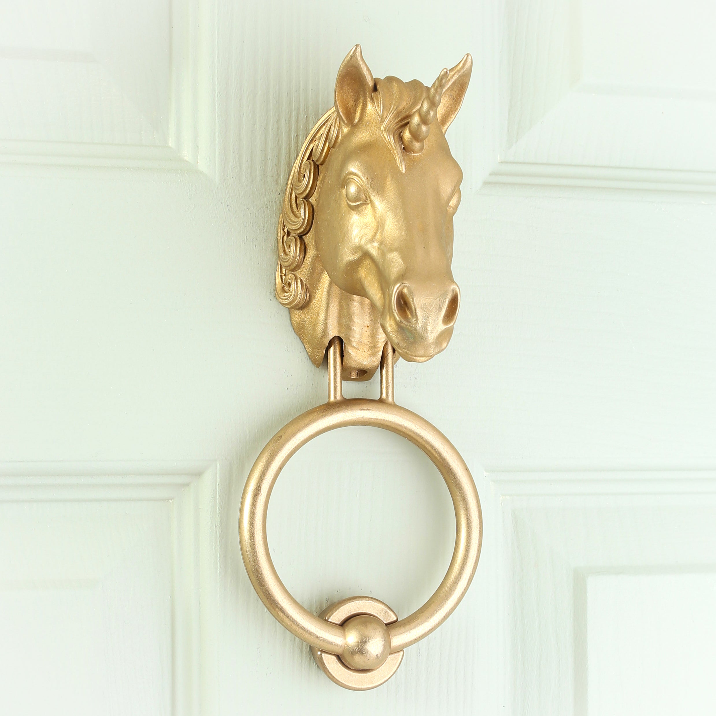 Magical Unicorn Brass Door Knocker
