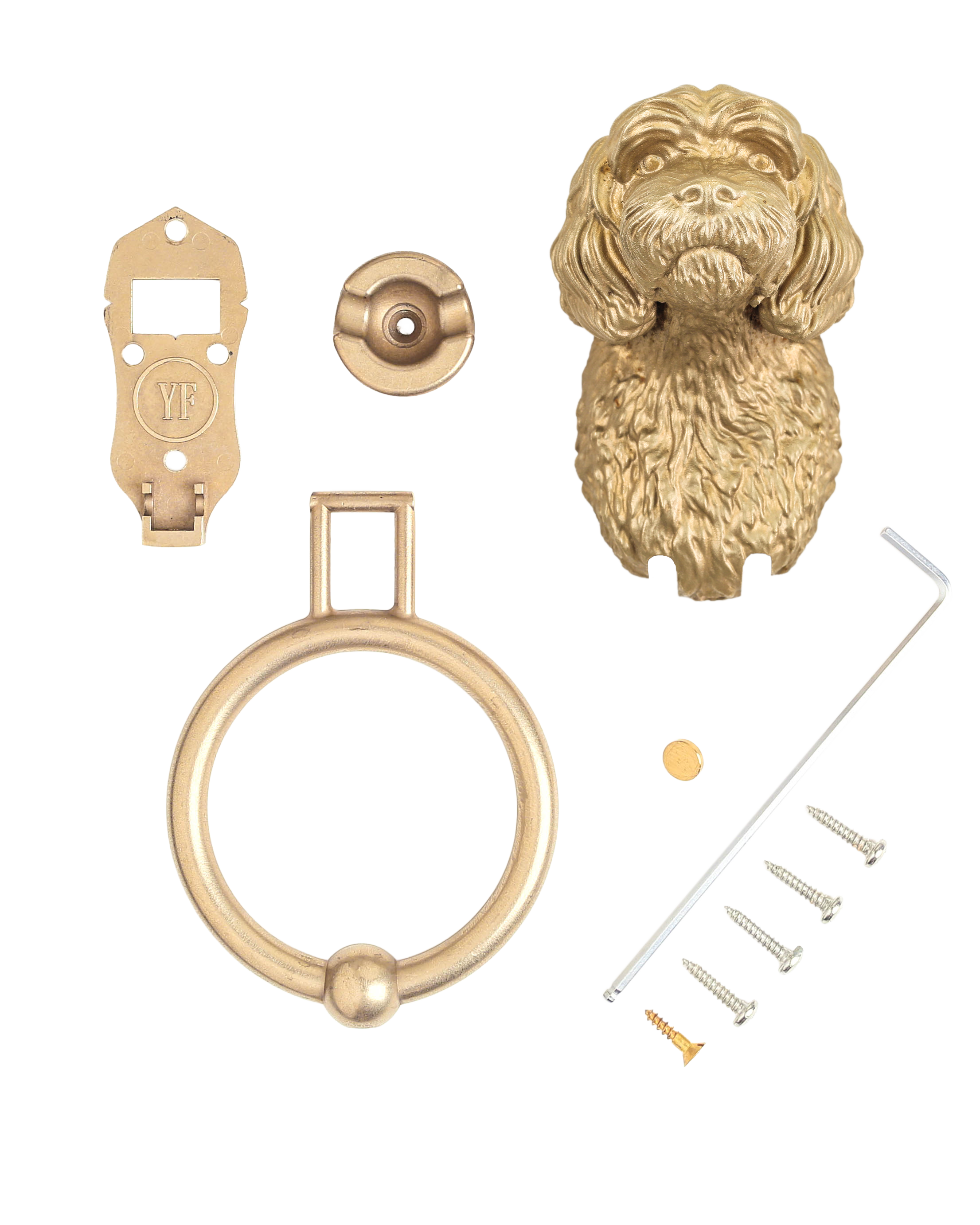 Cavapoo Brass Door Knocker