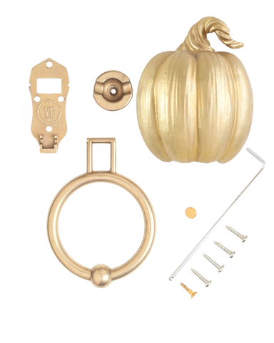 Pumpkin door knocker