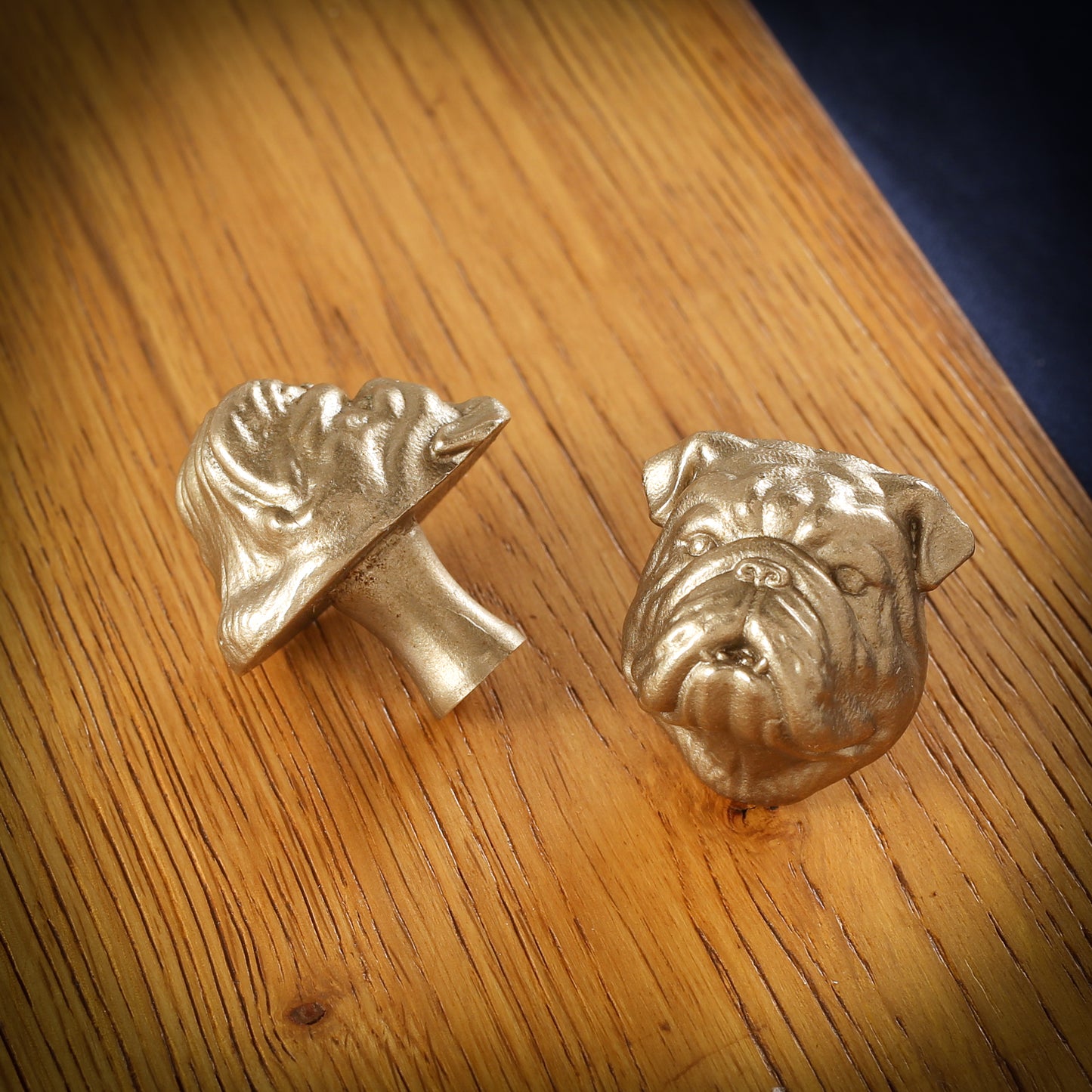 British Bulldog Brass Drawer Handle