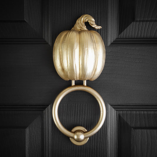 Pumpkin door knocker