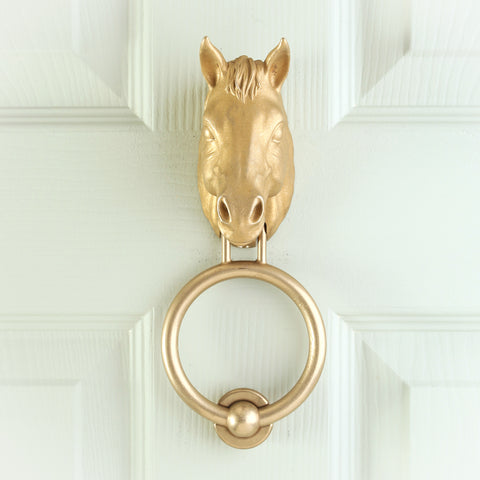 Horse Head Brass Door Knocker