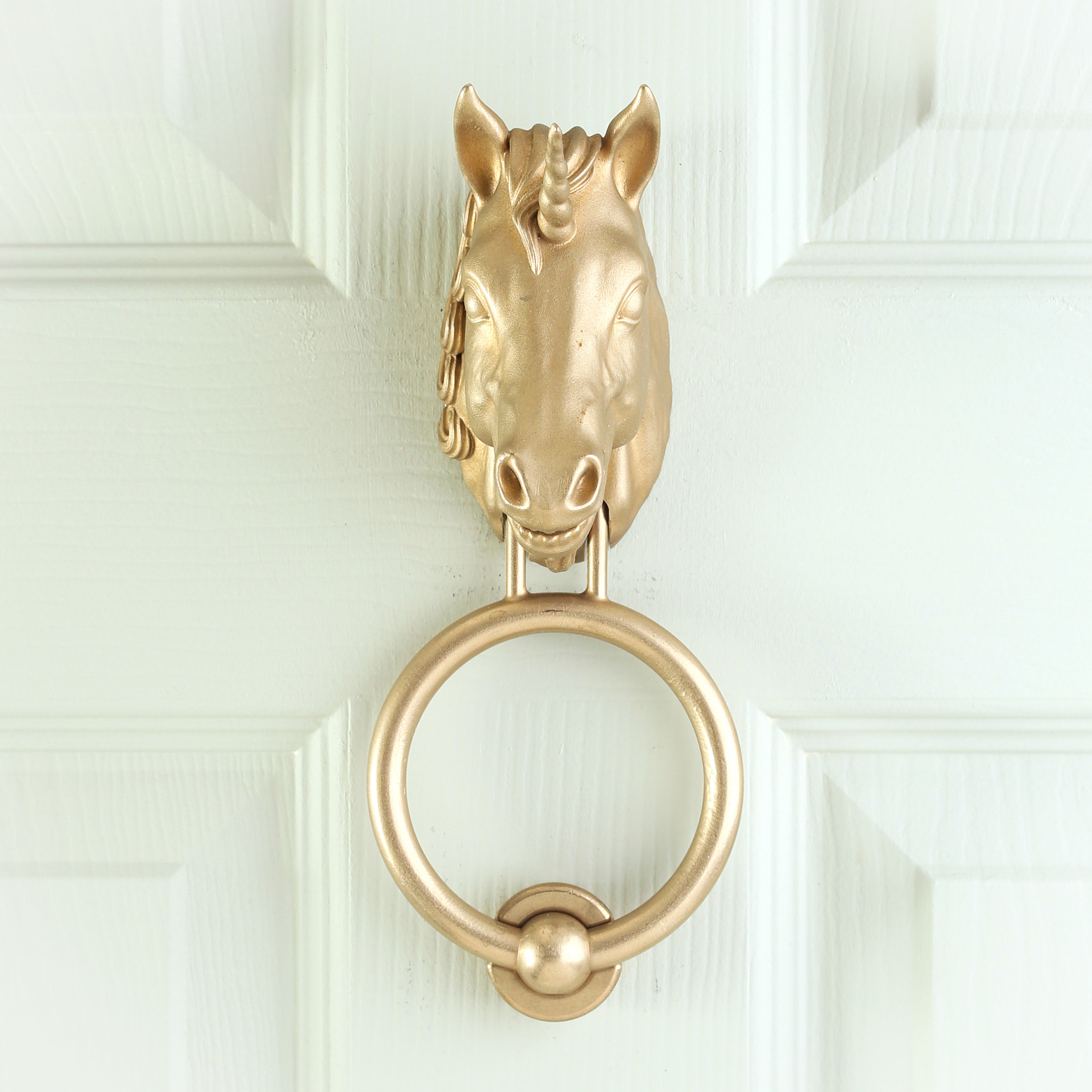 Scottish Unicorn Brass Door Knocker