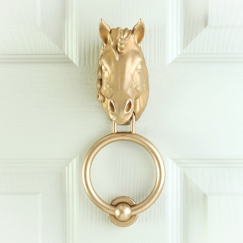 Magical Unicorn Brass Door Knocker