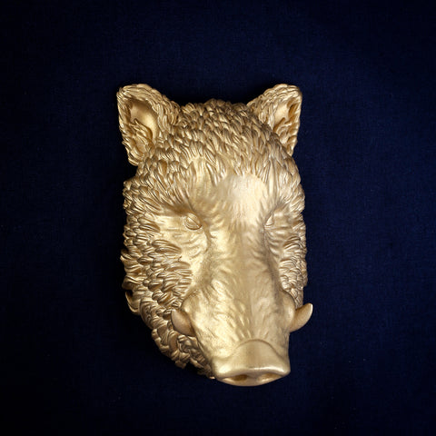 Boar Interchangeable Brass Knocker Head
