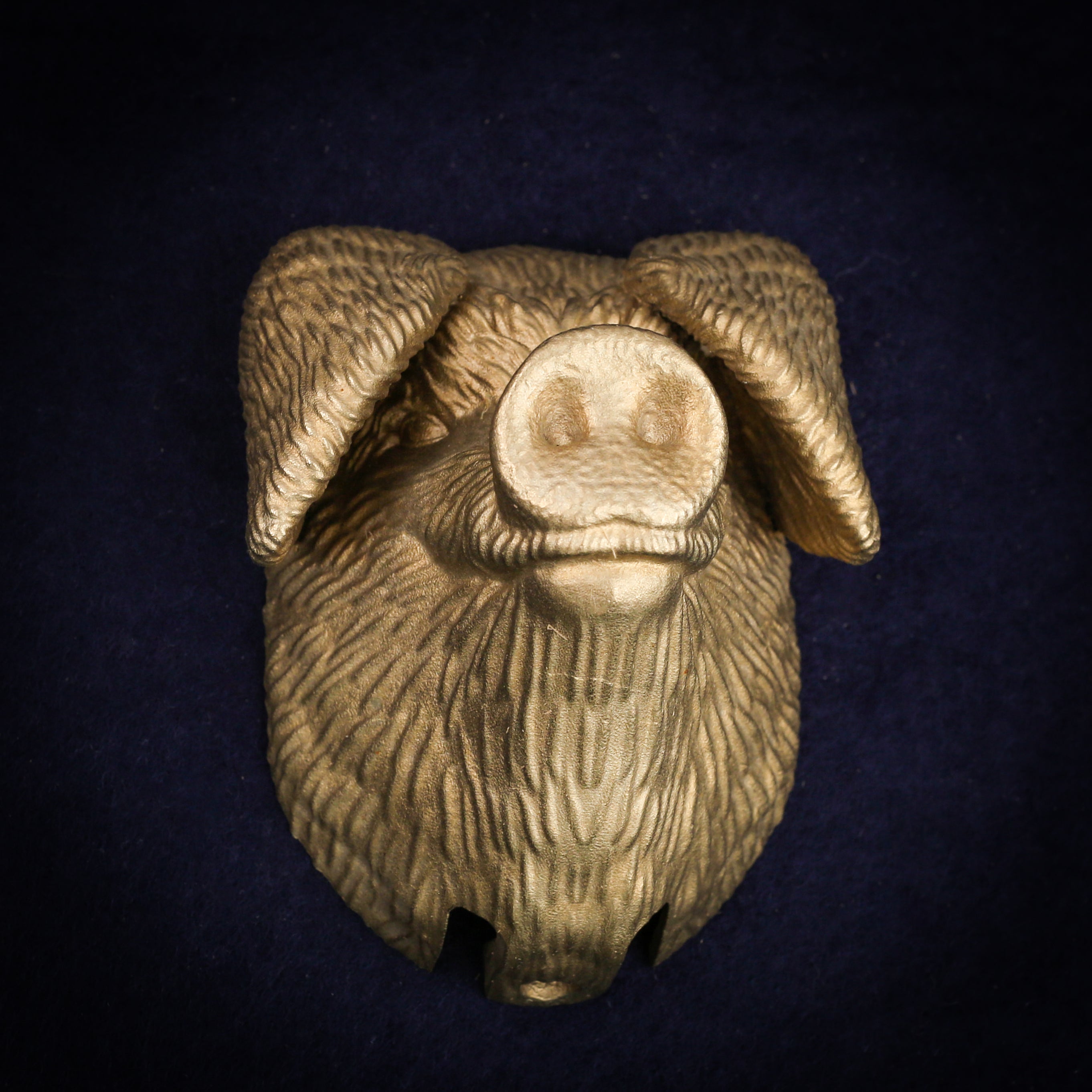 Gloucestershire Old Spot interchangeable door knocker head in cast aluminium bronze