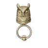 Long-Eared Owl Brass Door Knocker